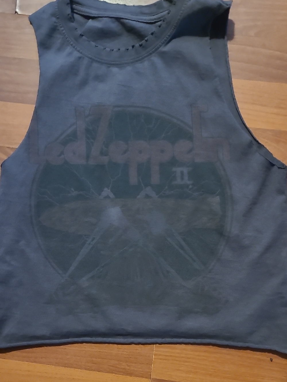 Led Zeppelin Graphic Muscle Tank - Greyish Purple